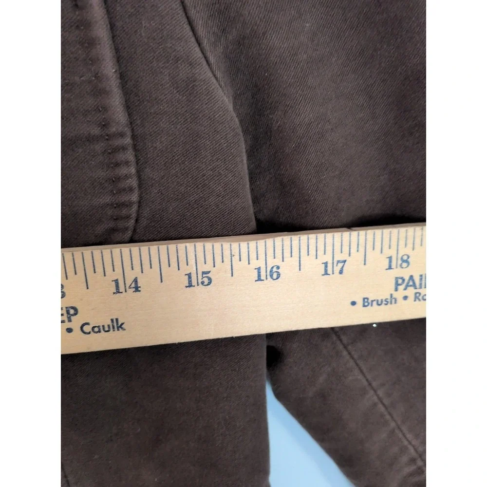 Hk_Hhh Women's Brown Cotton Blazer Jacket Size Small Polka Dot Lining Casual Pre - Picture 11 of 13